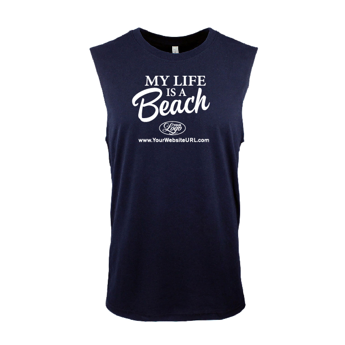 My Life is a BeachMuscle Tank Shirt (Midnight Navy)