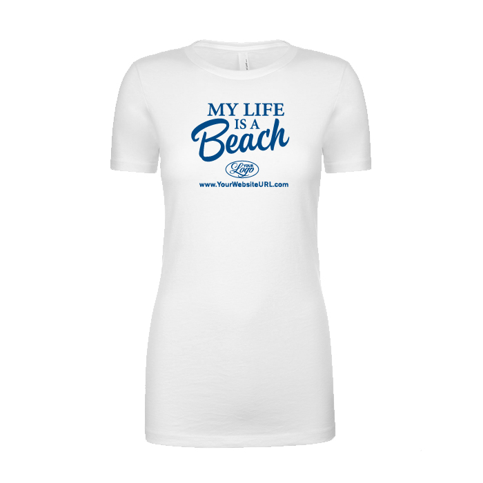 My Life is a BeachWomen’s T-Shirt (White)