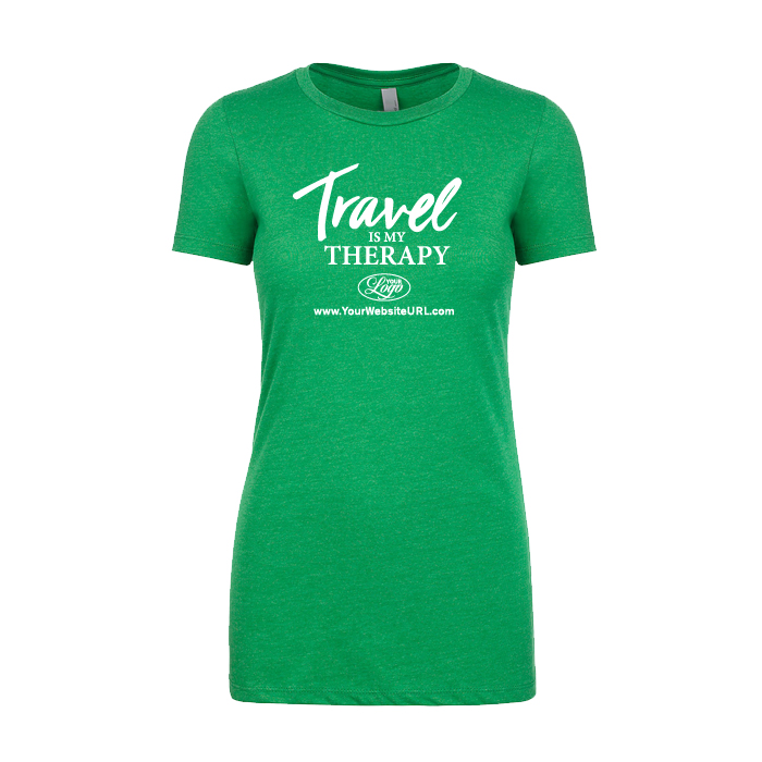 Travel Is My TherapyWomen’s T-Shirt (Kelly Green)