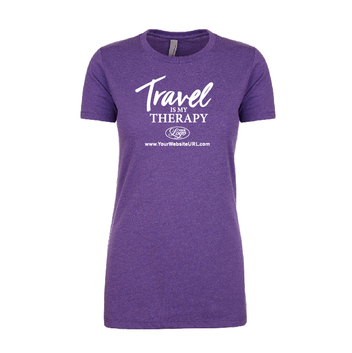 Travel Is My TherapyWomen’s T-Shirt (Purple)